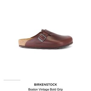 Birkenstock Brown Leather Mules with Cork Footbed